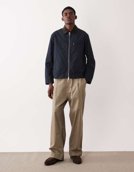 ARKET canvas worker jacket in dark blue, 2 of 5