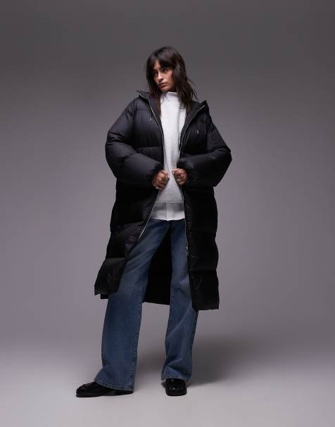 ARKET - Cappotto imbottito midi nero - view 1