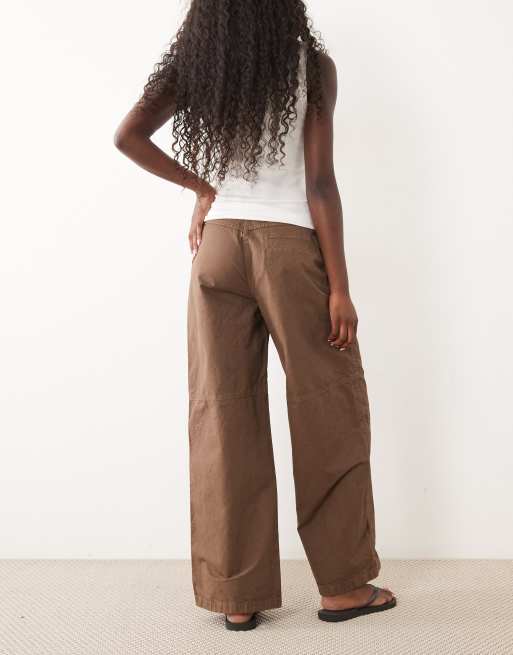 ARKET – Cargohose in Braun mit weitem Bein, 5 von 5