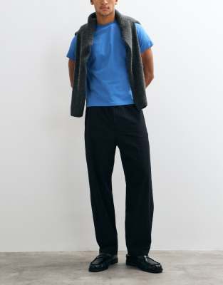 Arket Casual Barrel Pants In Black