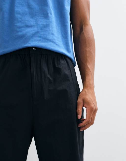 ARKET casual barrel pants in black , 3 of 5