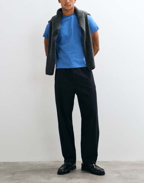 ARKET casual barrel trousers in black - view 1