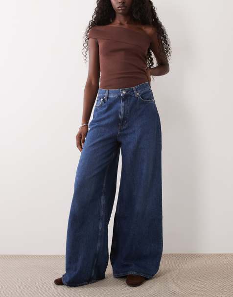 ARKET Cedar High-Rise Baggy Jeans in Mittelblau - view 1