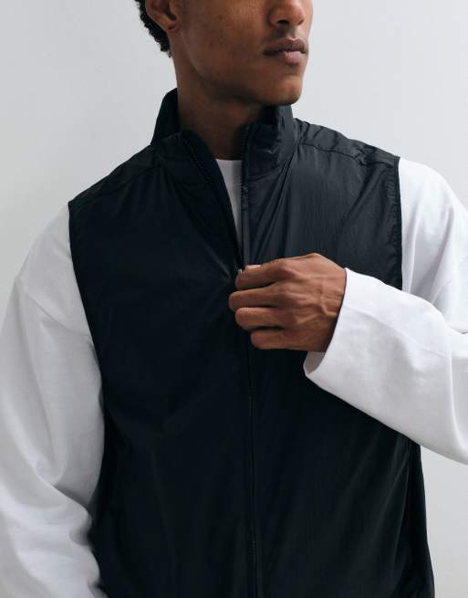 ARKET - chaleco de gimnasio con doble cremallera en negro, 2 de 5