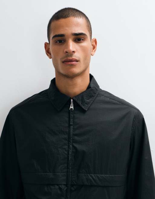 ARKET chaqueta coach de nylon en negro, 3 de 5