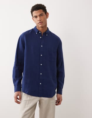 ARKET - Chemise en pur lin - Bleu