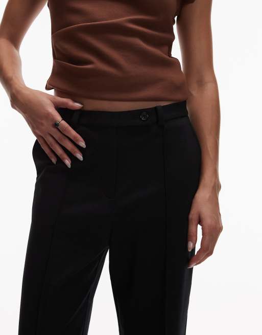 ARKET – Chinohose in Schwarz aus strukturiertem Wollmix mit geradem Bein, 5 von 5