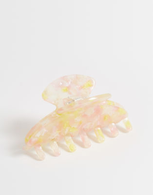 ARKET claw clip in yellow multi