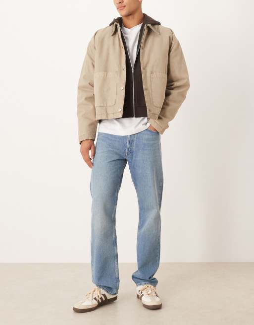 ARKET - Cliff Authentic - Jeans met rechte pasvorm in vintage mid-wash blauw