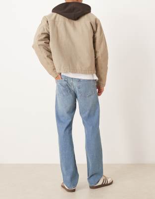 Arket Cliff Authentic Straight Fit Jeans In Blue