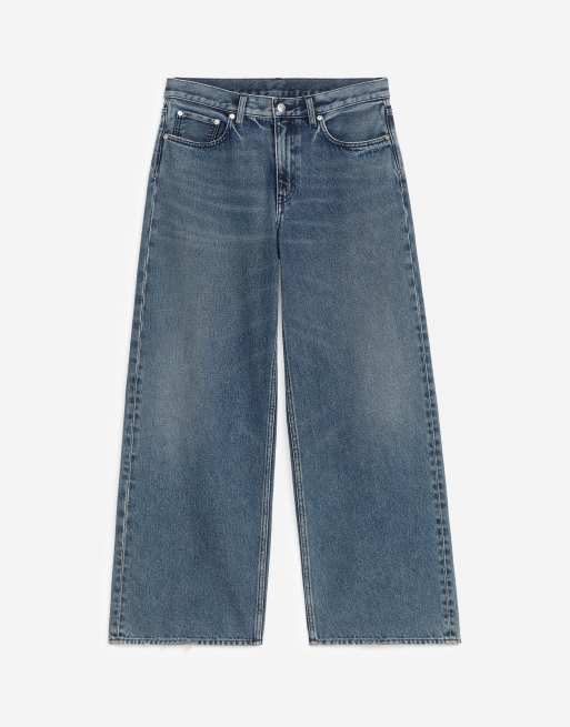 ARKET – Cloud – Baggy Jeans in dunkelblauer Waschung mit weitem Bein und niedrigem Bund, 3 von 5
