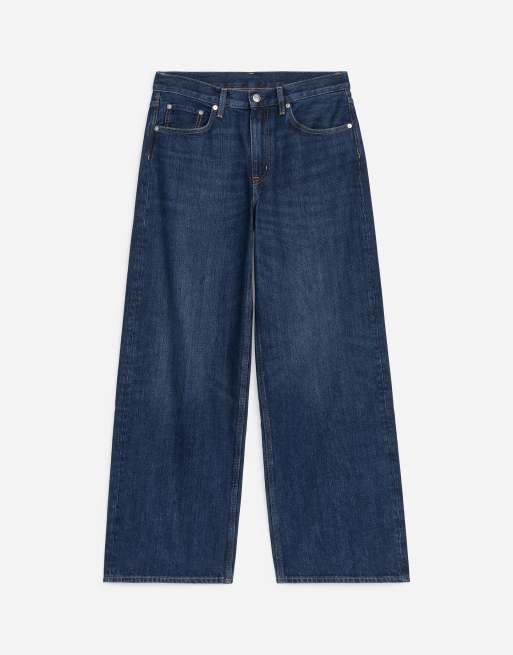 ARKET – Cloud – Bladoniebieskie jeansy baggy z szerokimi nogawkami i niskim stanem, 3 z 5