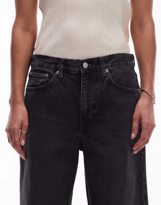 ARKET - Cloud - Vasket mørkegrå posede jeans med lav talje og vide ben, 5 af 5
