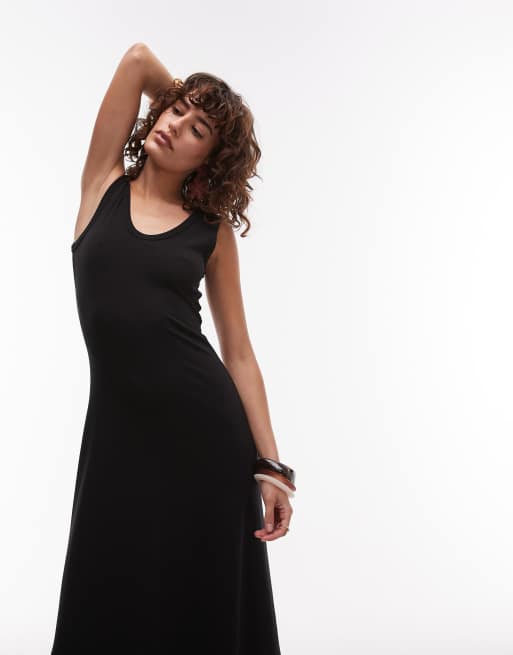 ● EMIS ● SLEEVELESS KNIT DRESS-BLACK Sleeveless Sheath Knit Dress, Black
