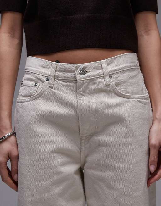 ARKET – Coral – Naturvita jeans med hög midja och avslappnad passform, 5 av 5