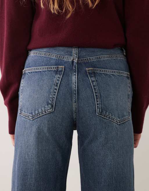 ARKET Coral raka jeans i mellanblå tvätt, 5 av 5