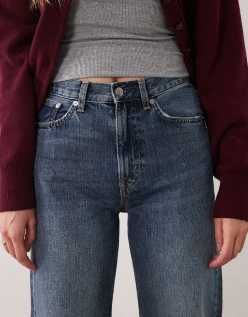 ARKET Coral rechte jeans met middenblauwe wassing, 4 van 5