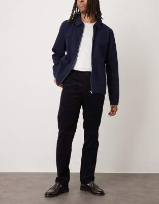 Arket Cord Chino Pants With Tailored Waistband In Black