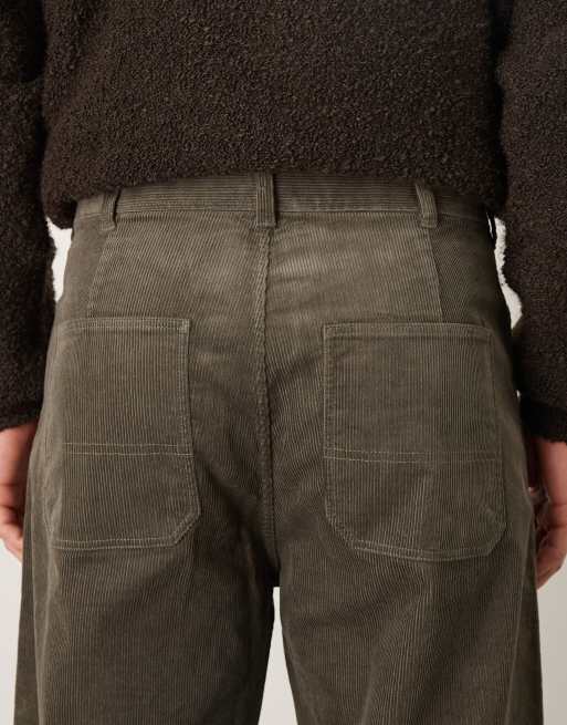 ARKET cord straight leg trousers in mole brown, 5 of 5