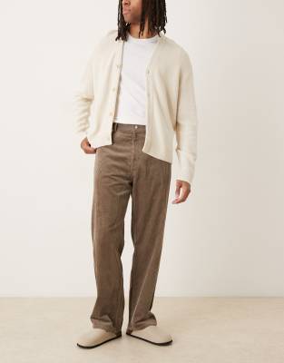 Arket Corduroy Loose Fit Pants In Green