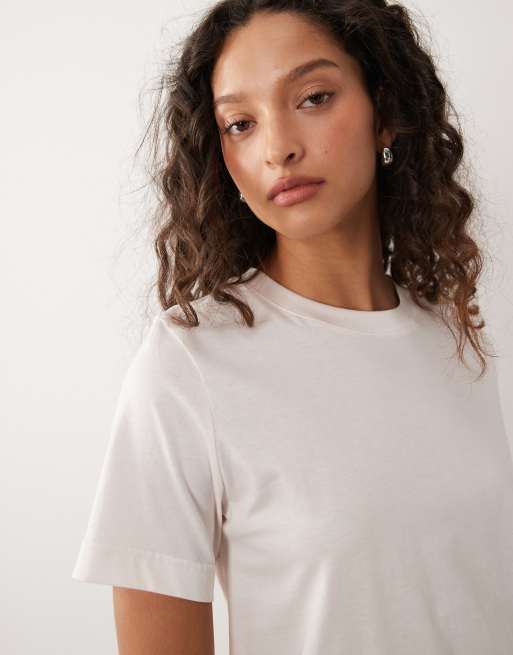 ARKET cotton blend t-shirt in pink, 4 of 4