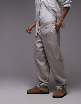 ARKET COTTON LOOSE FIT CHINO PANTS 