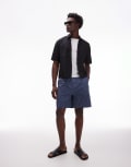 [Arket] ARKET cotton pull-on shorts in blue W52 blue