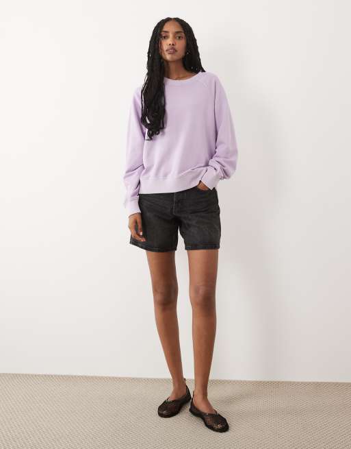 ARKET cotton terry sweatshirt in light pink, 2 of 4