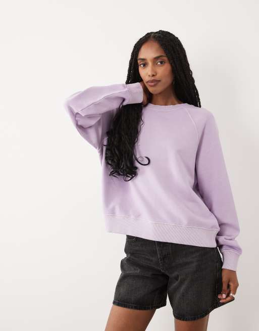 ARKET cotton terry sweatshirt in light pink, 3 of 4