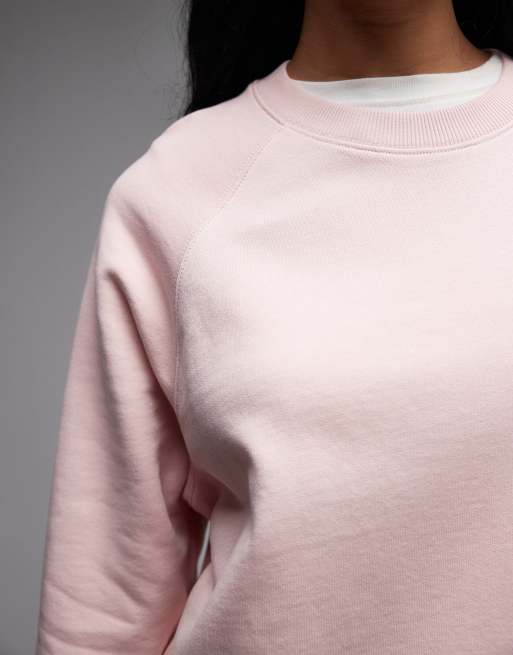 ARKET cotton terry sweatshirt in pink, 3 of 4