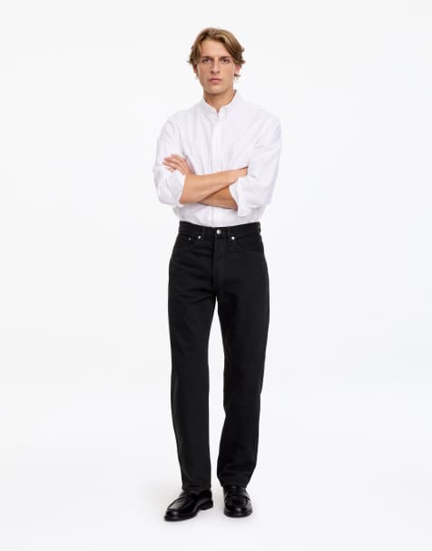 ARKET Creek barrel fit jeans in black - view 1
