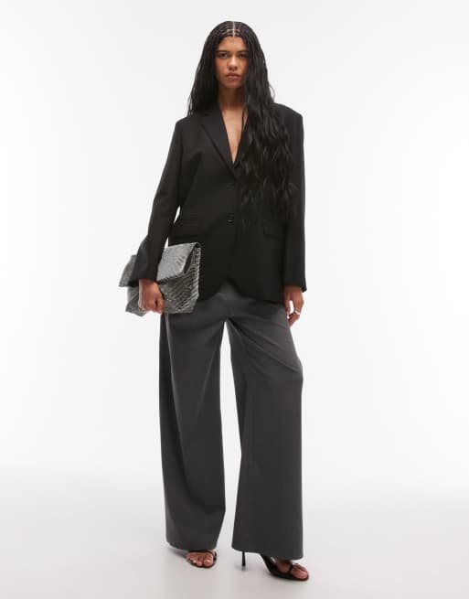 ARKET – Czarna marynarka oversize o fasonie boyfriend, 3 z 4