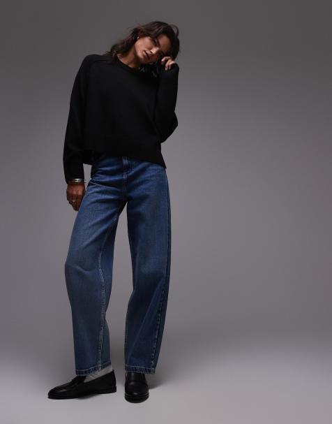 ARKET wool crew neck sweater in black