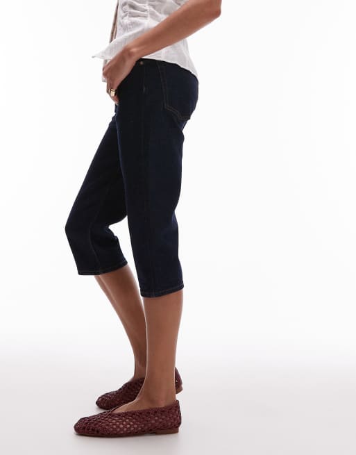 ARKET denim capri pants in clean indigo blue wash ASOS