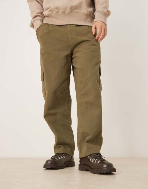 ARKET Digby leather hiking short boot shoes in pebbled brown