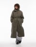 【UN3D】MINIMAL MOUNTAIN COAT ARKET down quilted oversized midaxi coat with high neck and