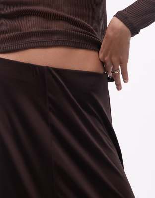 Arket Drapey Midi Skirt In Black