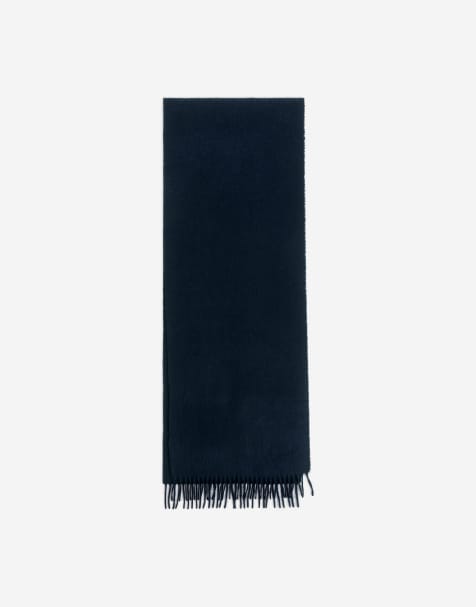 ARKET - Écharpe en maille - Bleu marine - view 1