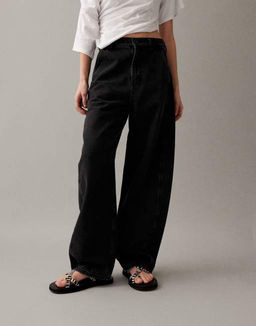 ARKET – Endive – Barrel-Jeans in stark verwaschenem Schwarz , 3 von 7