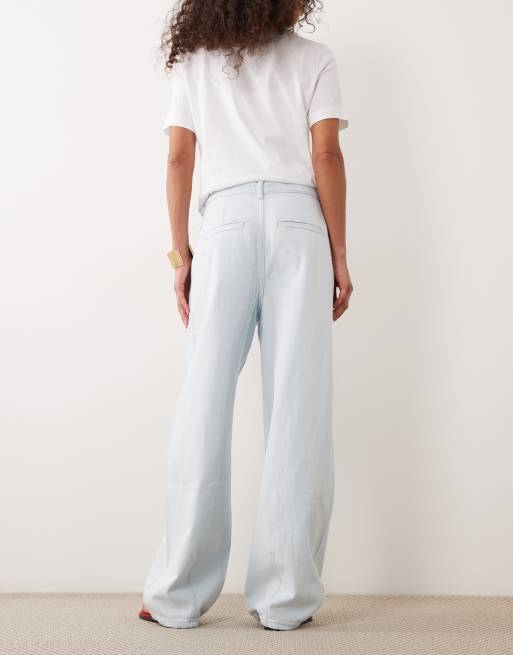ARKET Endive barrel leg jeans in light blue wash, 2 of 5