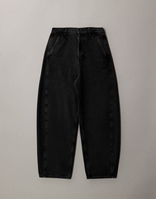ARKET – Endive – Svarta jeans med barrelben och kraftig tvätt , 5 av 7