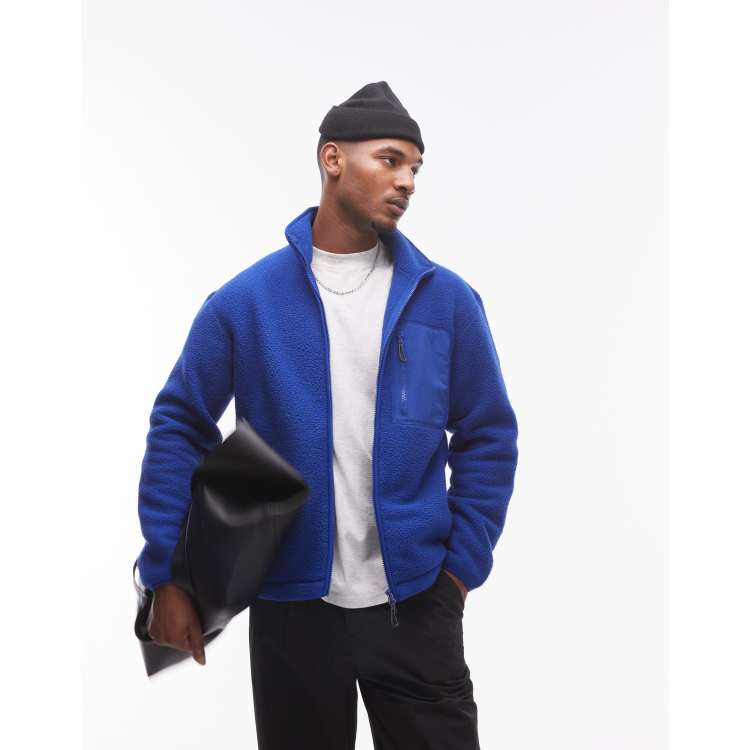 RIM.ARK ダブルフェイスニットジャケット青 RIM.ARK ダブルフェイスニットジャケット青