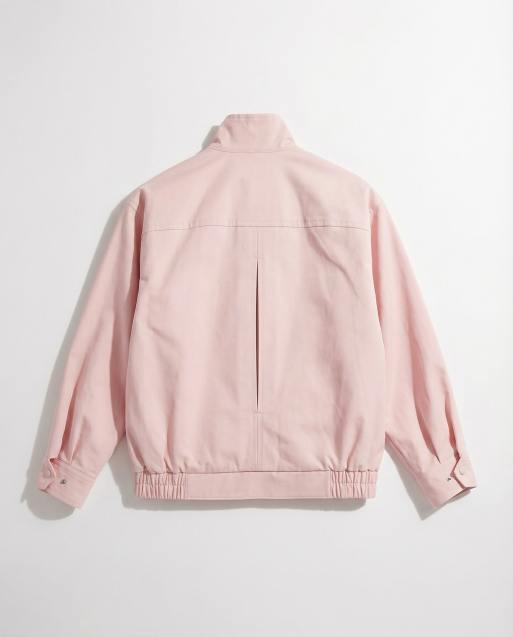 ARKET funnel neck harrington bomber in dusky pink, 6 of 11