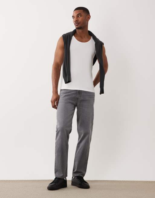 ARKET – Geripptes Tanktop in Weiß, 2 von 5