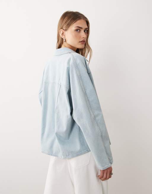ARKET - Giacca di jeans lavaggio azzurro  , 4 di 4