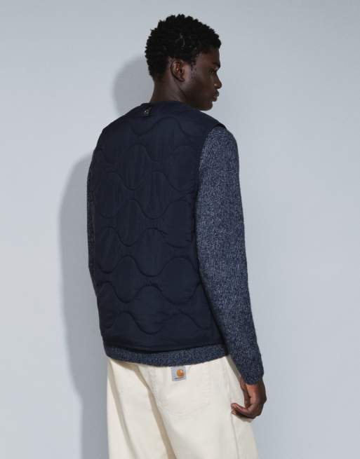 ARKET gilet matelassé zippé devant bleu marine, 5 de 9