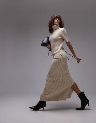 Gonna Donna in Maglia Lunga Morbida Pieghe Slim Elegante Chiffon Blu