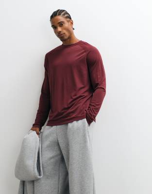 Arket Gym Crew Neck Sweatshirt In Red