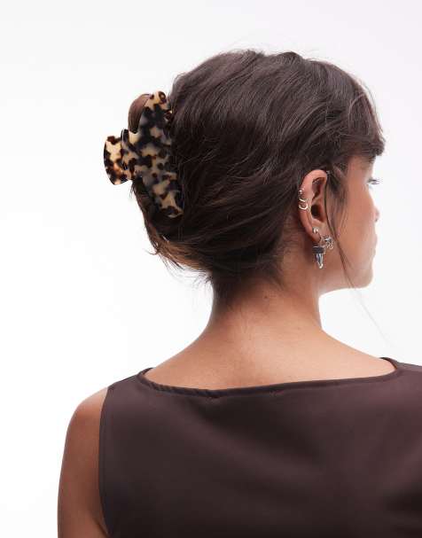 ARKET – Haarklammer in Beige mit Schildpatt-Muster - view 1