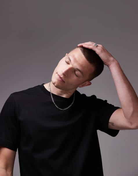 ARKET heavy weight jersey t-shirt in black - view 1